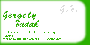 gergely hudak business card